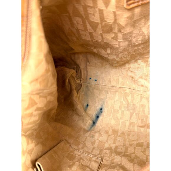 Y2K Vintage Furla Italian Leather Croc Embossed Shoulder Bag Camel Hobo Purse - Picture 15 of 15